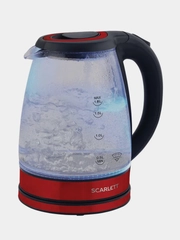 Электрический чайник SCARLETT SC-EK27G85, 1800 Вт, 1.8 л, красный