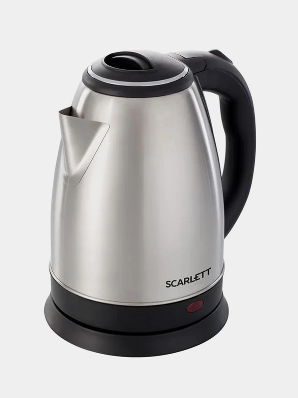 Электрический чайник SCARLETT SC-EK21S26, 1800 Вт, 2 л, нержавеющая сталь