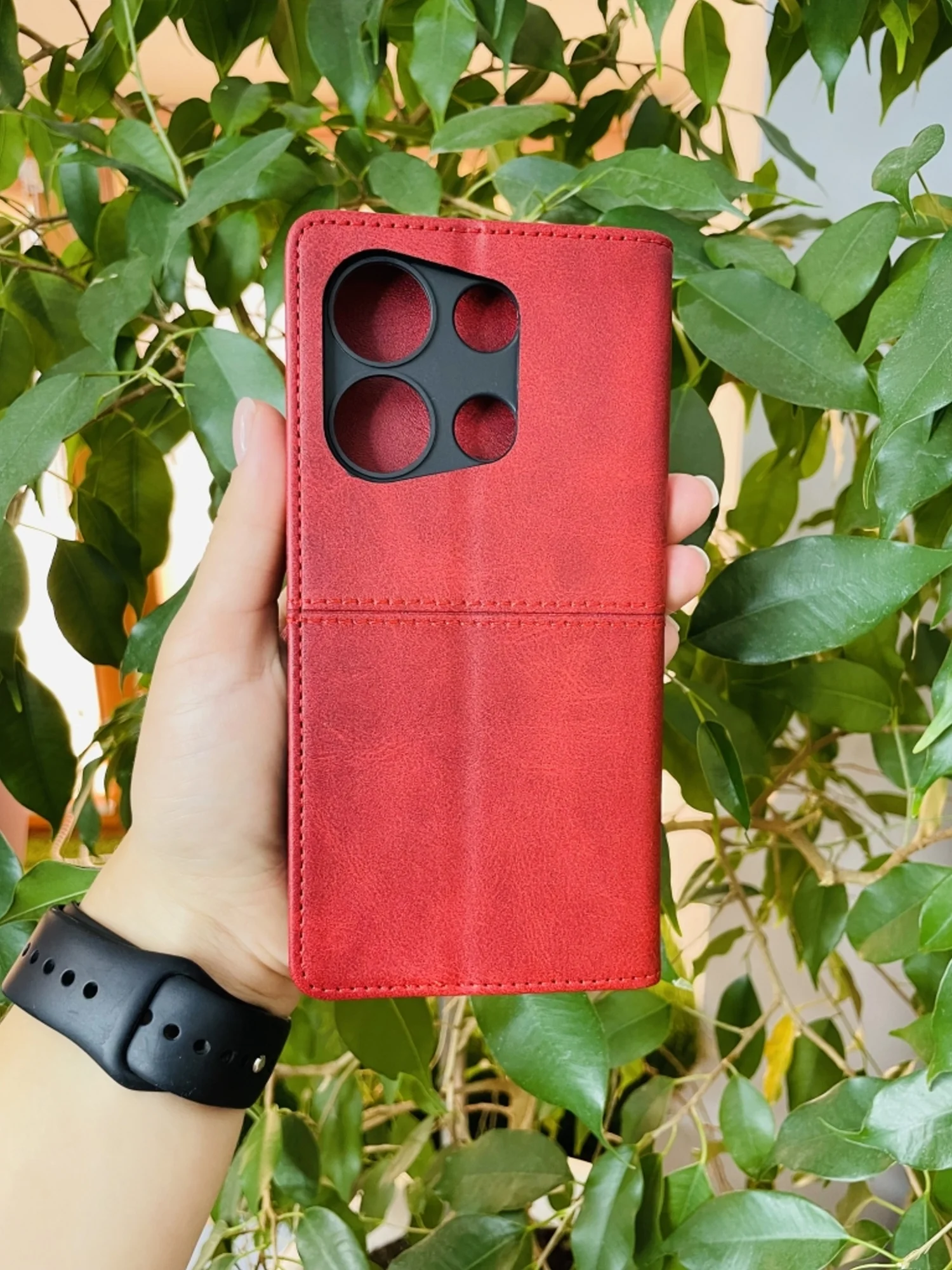 Красный чехол книжка elitcase для Infinix Note 30i / Инфиникс Ноте 30i