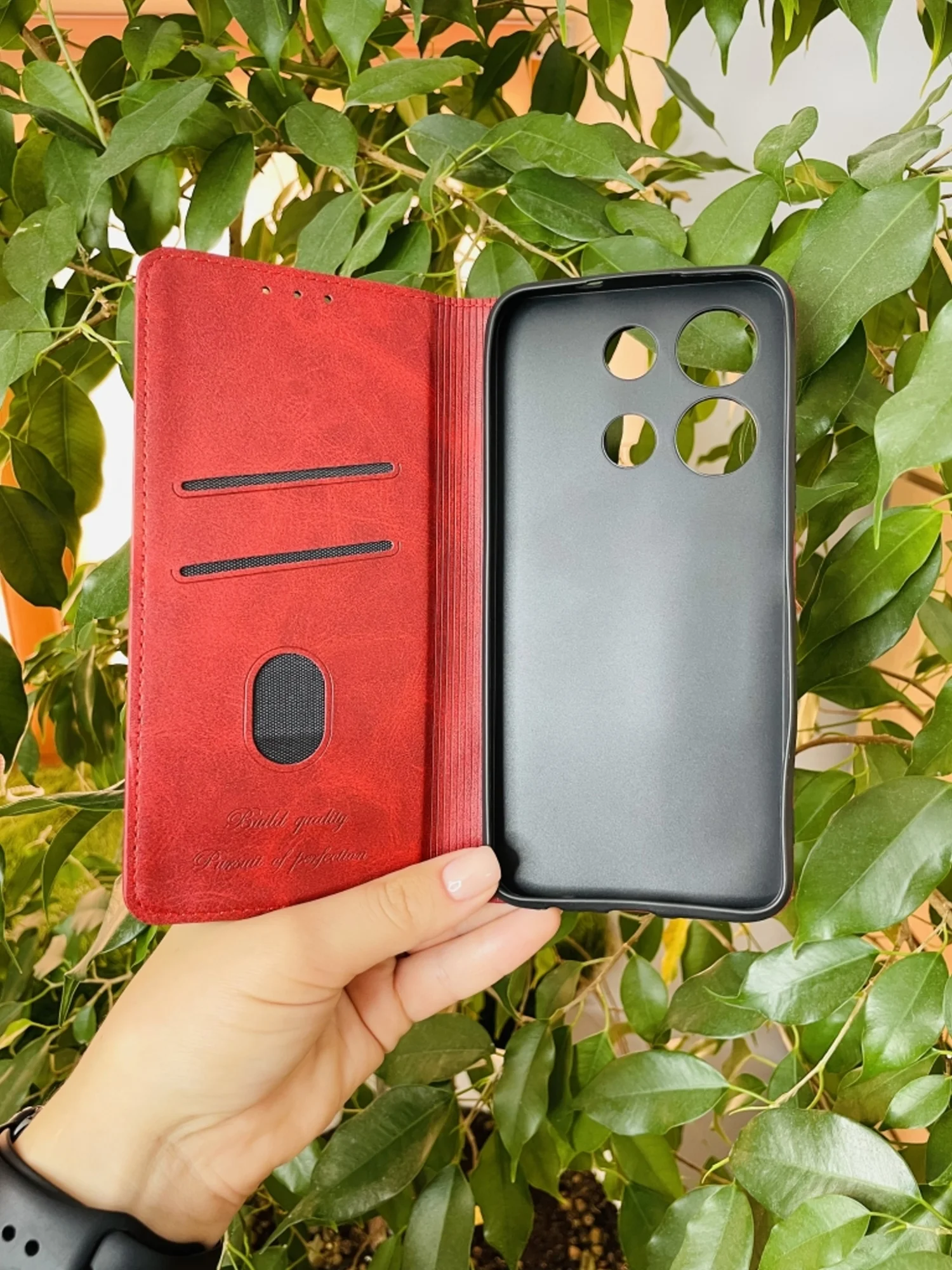 Красный чехол книжка elitcase для Infinix Note 30i / Инфиникс Ноте 30i