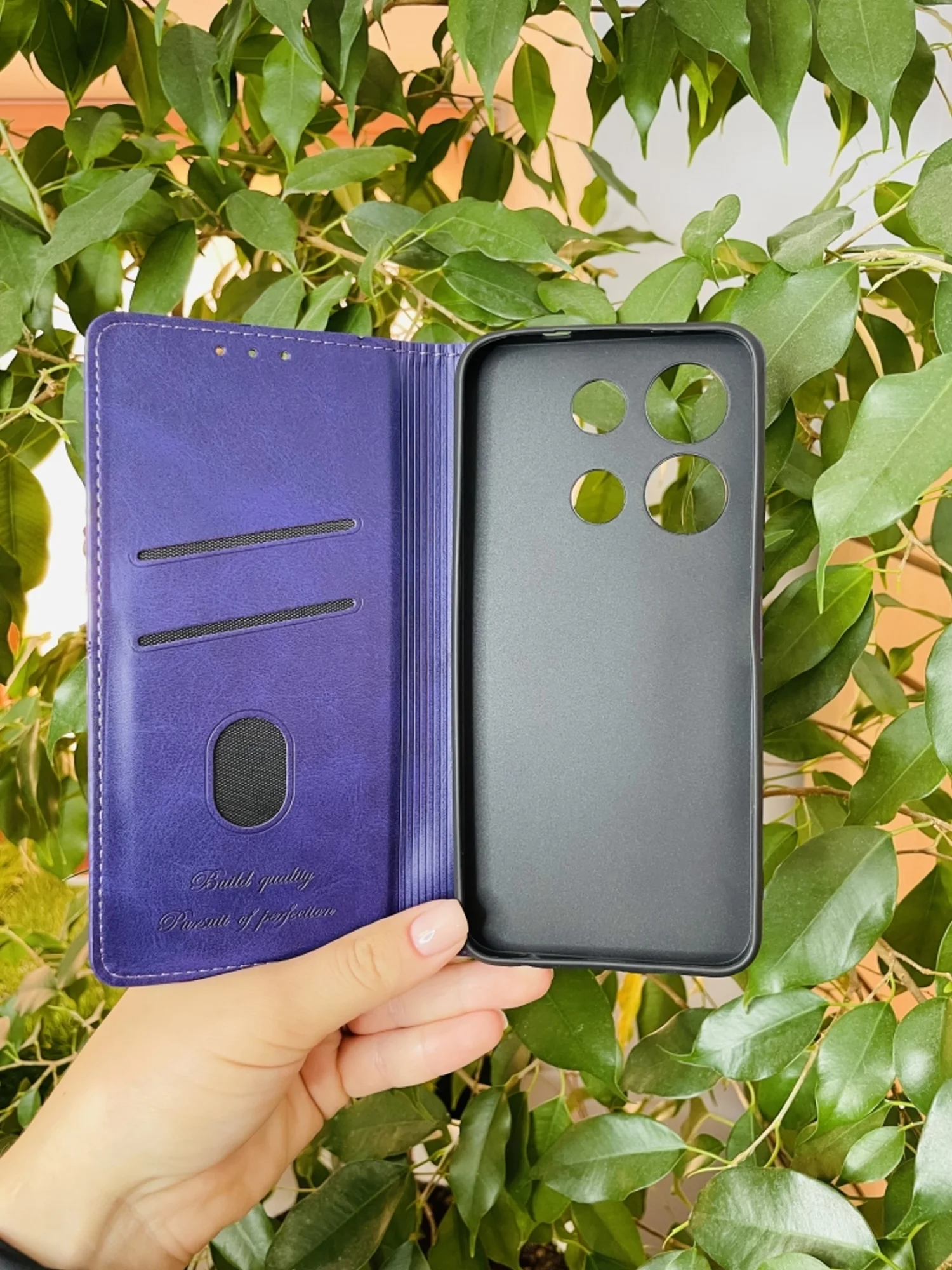 Фиолетовый чехол книжка elitcase для Infinix Note 30i / Инфиникс Ноте 30i
