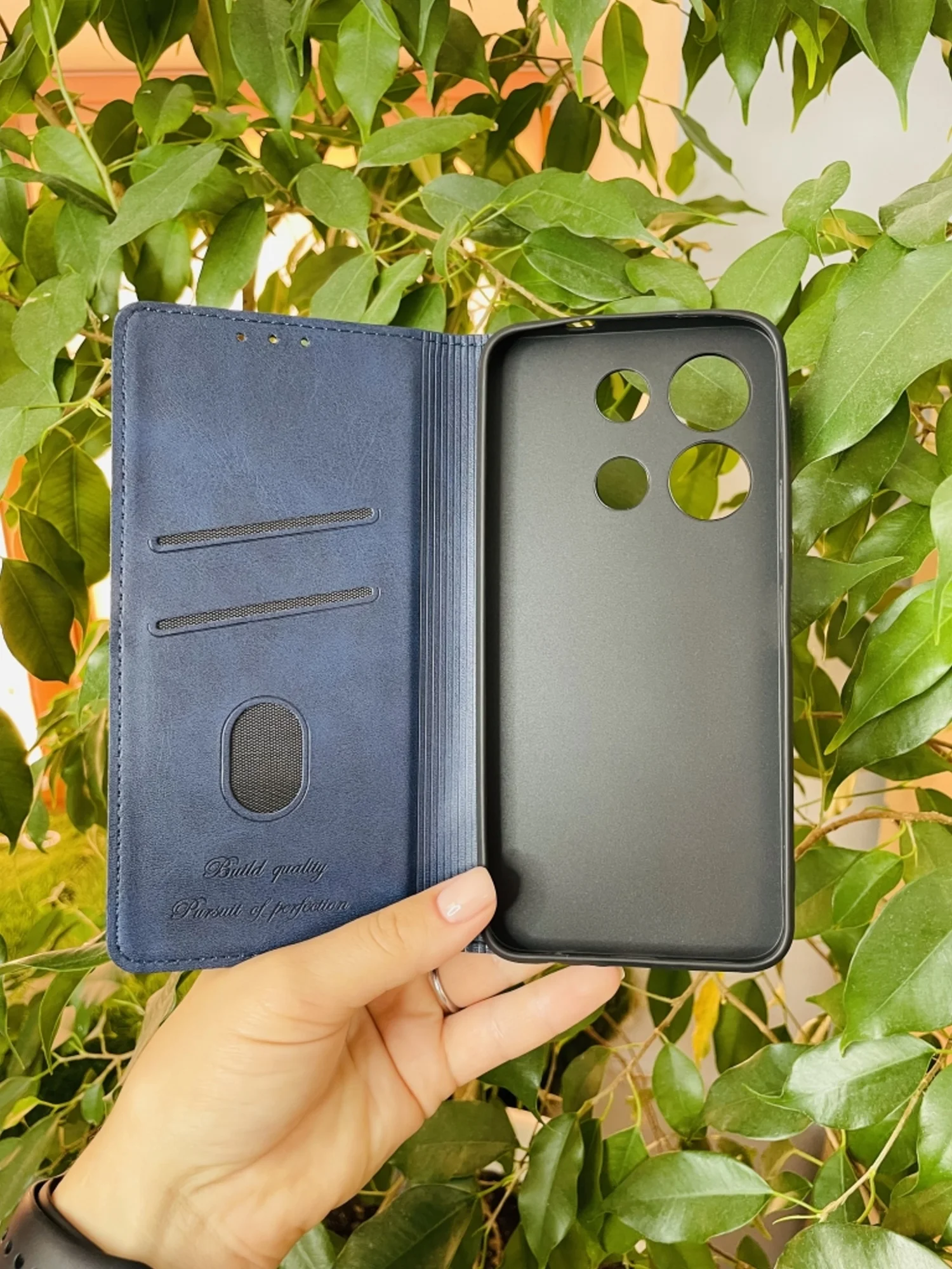 Синий чехол книжка elitcase для Infinix Note 30i / Инфиникс Ноте 30i