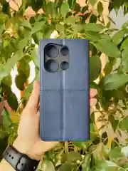 Синий чехол книжка elitcase для Infinix Note 30i / Инфиникс Ноте 30i