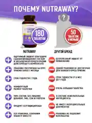 БАД к пище Nutraway L-Тирозин, 90/180 таблеток