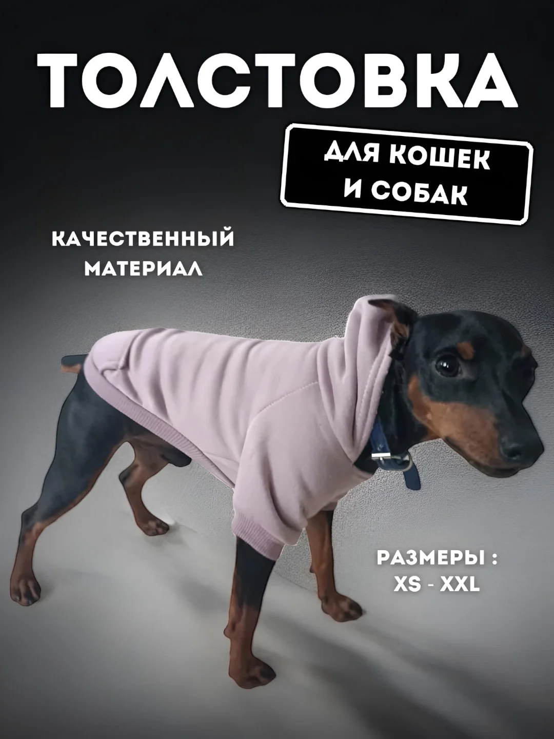 Лавандовый толстовка для кошек и собак