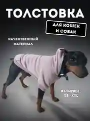 Лавандовый толстовка для кошек и собак