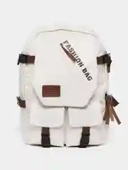 Белый рюкзак женский портфель мужской школьный на учебу сумка водонепроницаемый унисекс