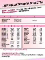 Витамины + минералы aTech nutrition VitaWOMEN, 90 капсул