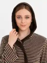 222 Халат на запах с капюшоном