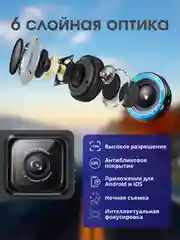 Видеорегистратор автомобильный Full HD с Wi-Fi и запись видео в формате Super HD