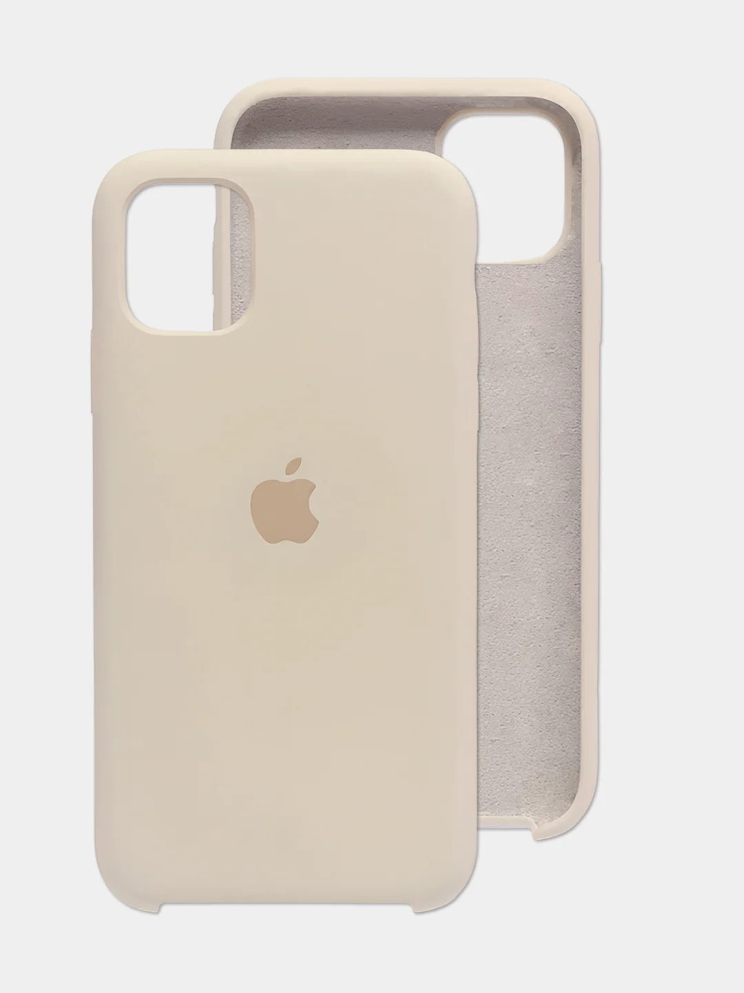 Бежевый чехол на Айфон 11, iPhone 11, силиконовый