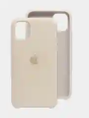 Бежевый чехол на Айфон 11, iPhone 11, силиконовый