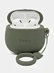 Наушники беспроводные bluetooth с зарядным кейсом hoco EW45 белые, в чехле с зеленым котом