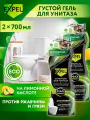 Чистящее средство, гель для унитаза 2 шт