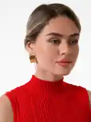 Золотой серьги крупные бижутерия, женские объемные сережки,