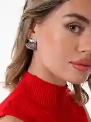 Серебряный серьги женские крупные вечерние