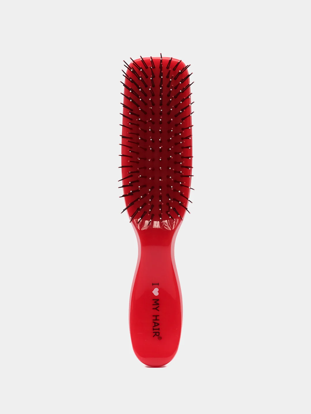 Красный i LOVE MY HAIR / Щетка, расческа для волос Spider Classic 1503 глянцевая, размер S