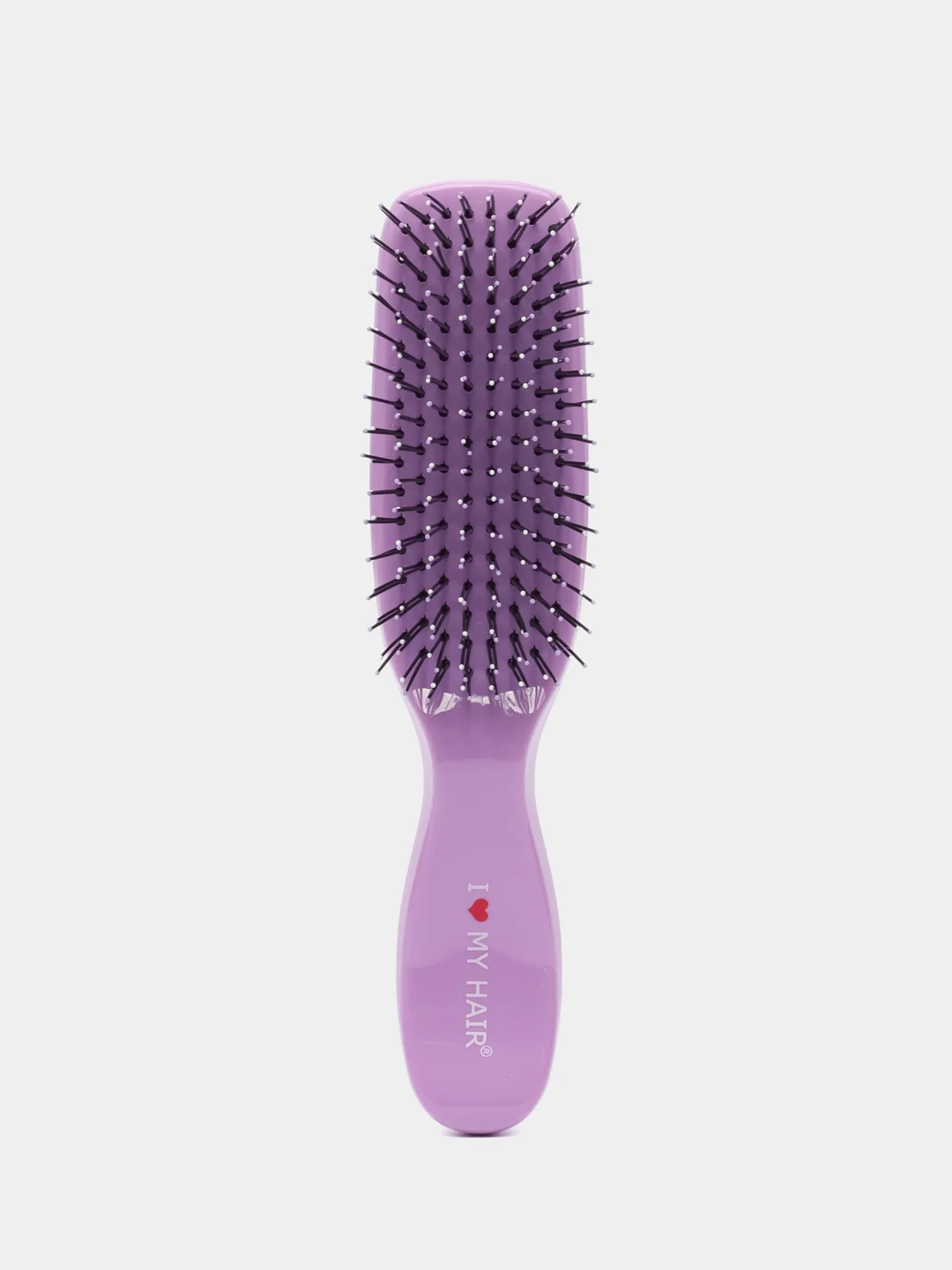Лавандовый i LOVE MY HAIR / Щетка, расческа для волос Spider Classic 1503 глянцевая, размер S