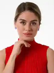 Фиолетовый серьги сердца