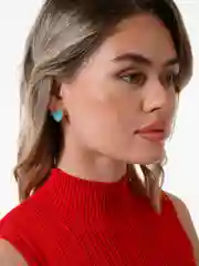 Голубой серьги сердца