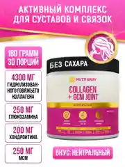 Специализированный пищевой продукт для спортсменов Nutraway Collagen + GCM Joint, 180 г