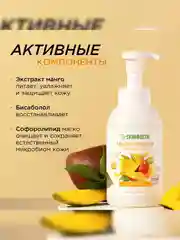 Мыло-пенка для рук и тела SYNERGETIC Сочное манго, 500 мл