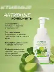 Мыло-пенка для рук и тела SYNERGETIC Мятный лайм, 500 мл