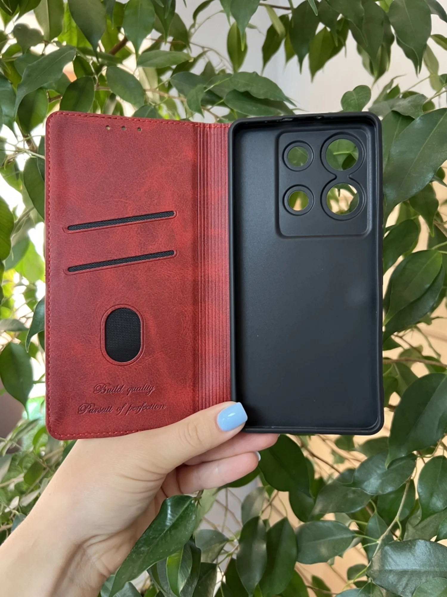 Красный чехол книжка elitcase для Infinix Note 30 Vip / Инфиникс Ноте 30 Вип