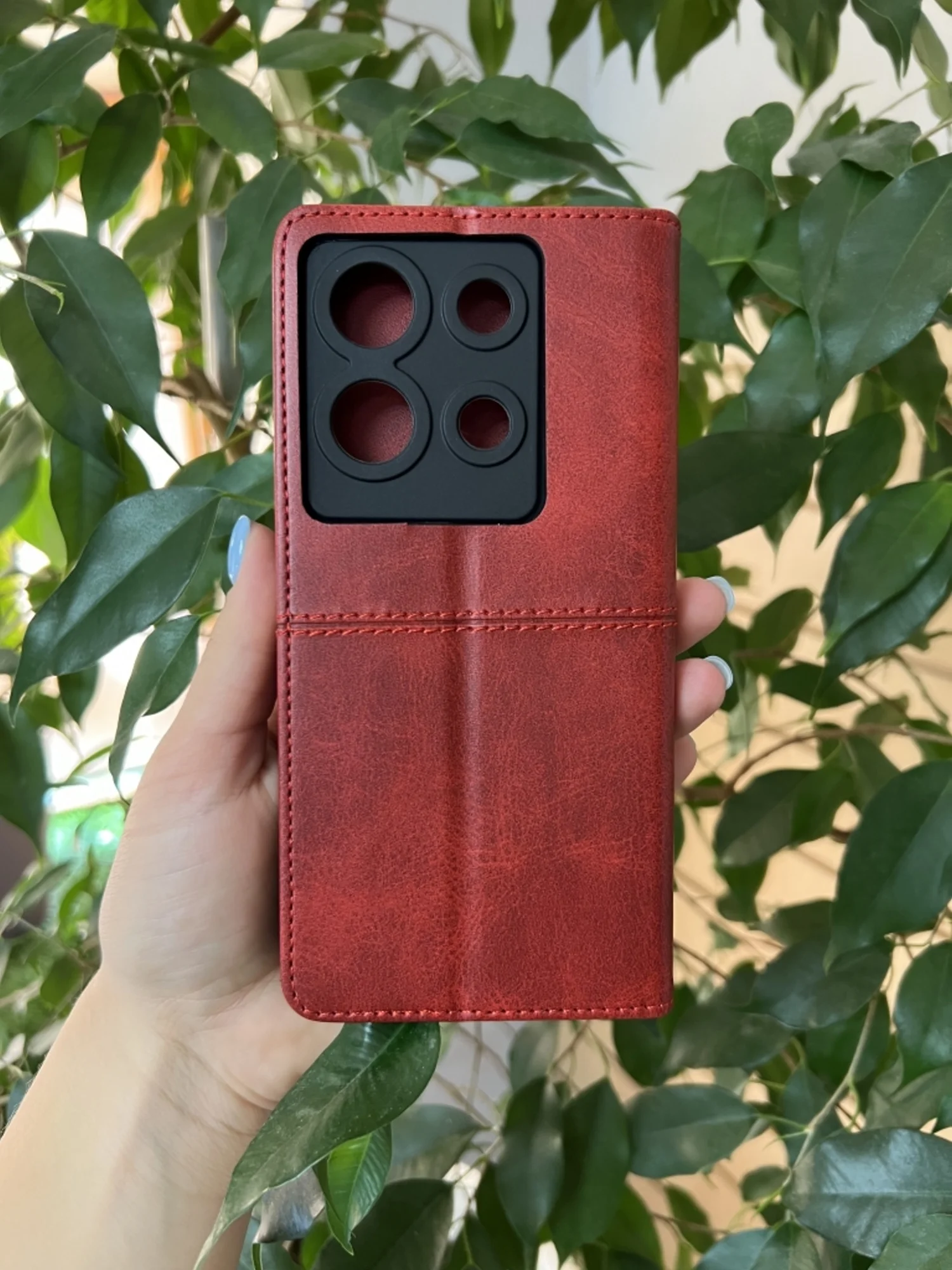Красный чехол книжка elitcase для Infinix Note 30 Vip / Инфиникс Ноте 30 Вип
