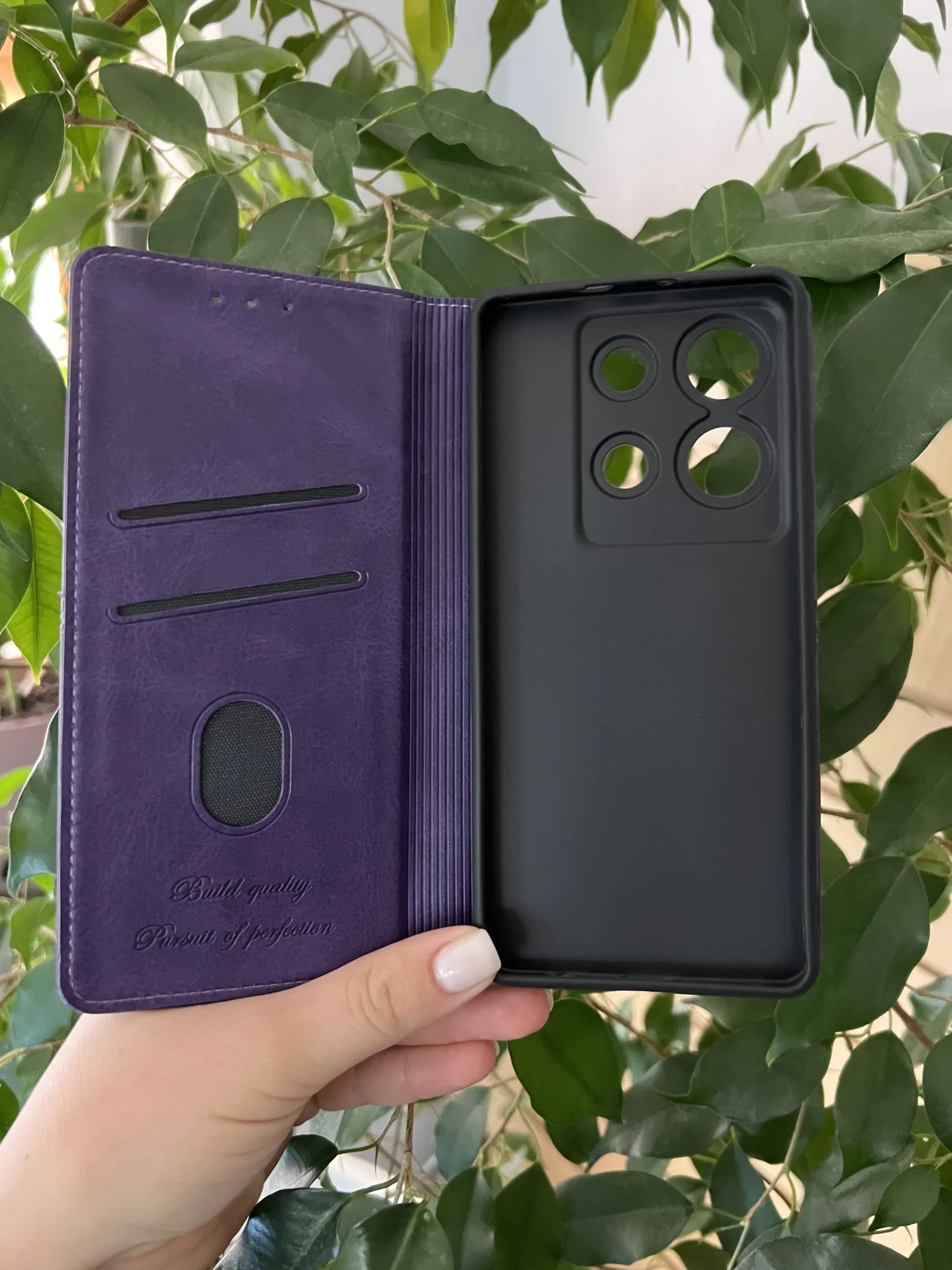 Фиолетовый чехол книжка elitcase для Infinix Note 30 Vip / Инфиникс Ноте 30 Вип