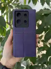 Фиолетовый чехол книжка elitcase для Infinix Note 30 Vip / Инфиникс Ноте 30 Вип