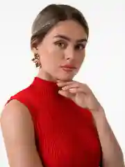 Золотой крупные бижутерные серьги