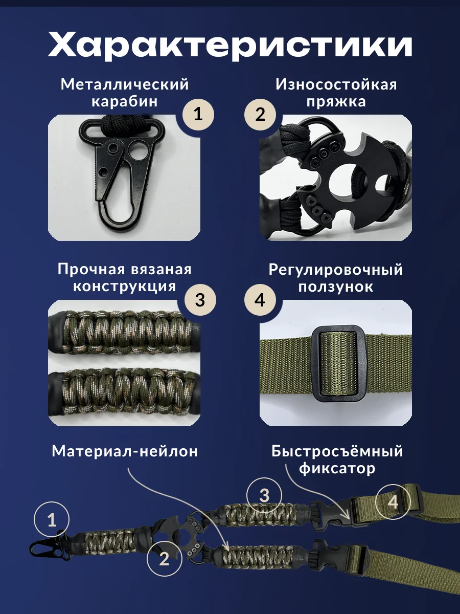 Зелёный хаки ремень тактический, оружейный, одноточечный