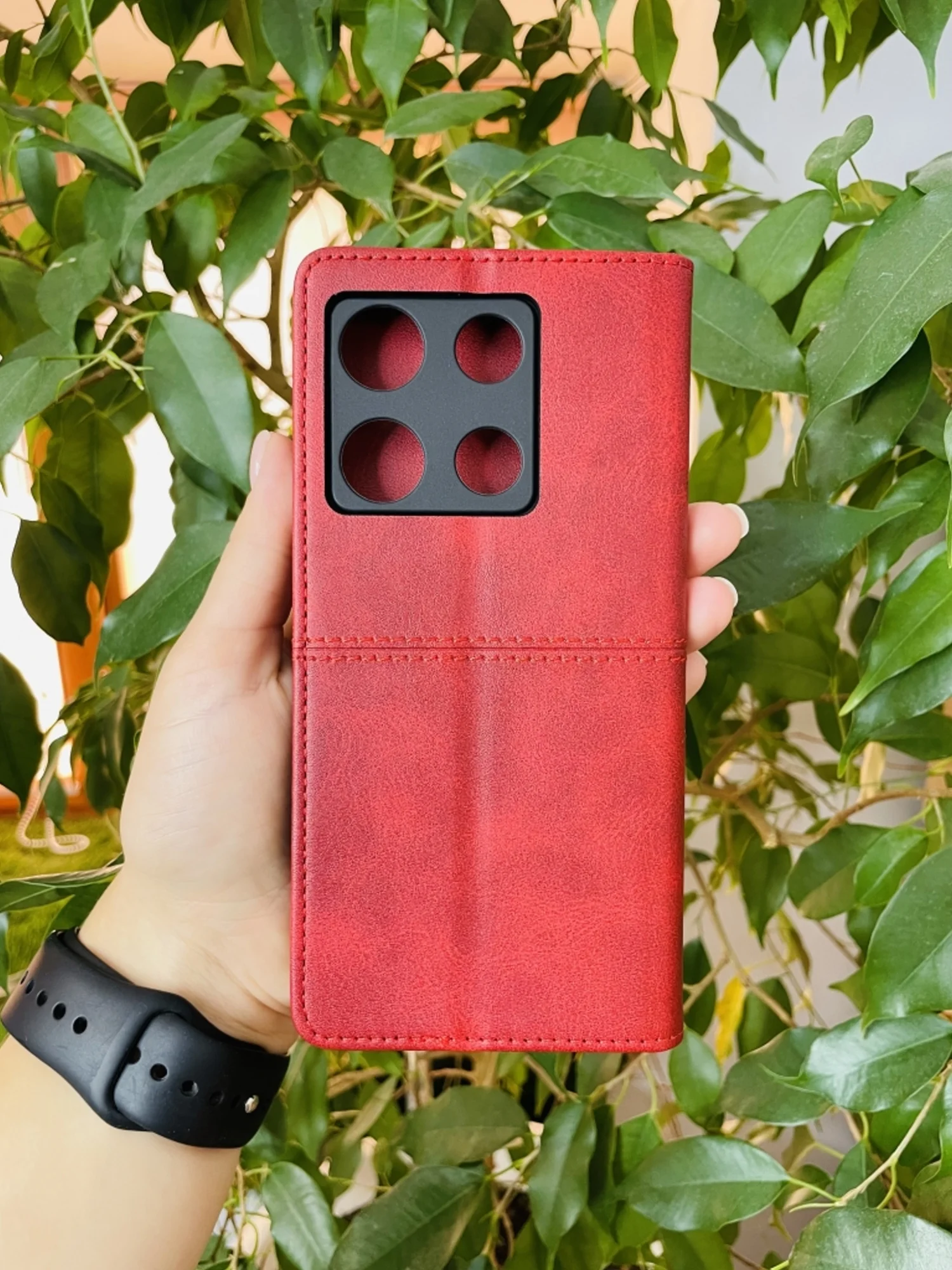 Красный чехол книжка elitcase для Infinix Note 30 Pro / Инфиникс Ноте 30 Про