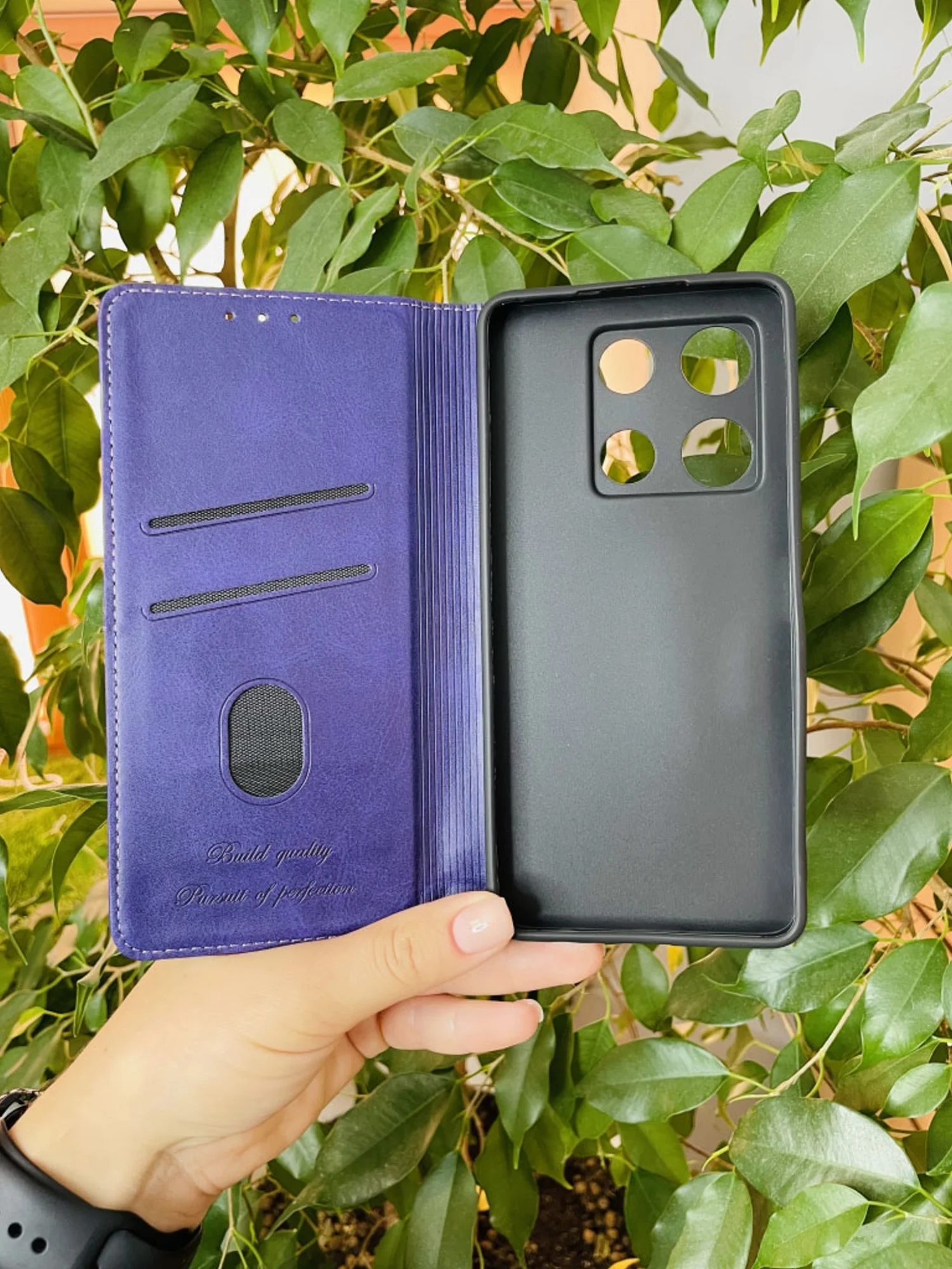 Фиолетовый чехол книжка elitcase для Infinix Note 30 Pro / Инфиникс Ноте 30 Про