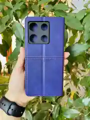 Фиолетовый чехол книжка elitcase для Infinix Note 30 Pro / Инфиникс Ноте 30 Про