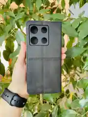 Черный чехол книжка elitcase для Infinix Note 30 Pro / Инфиникс Ноте 30 Про