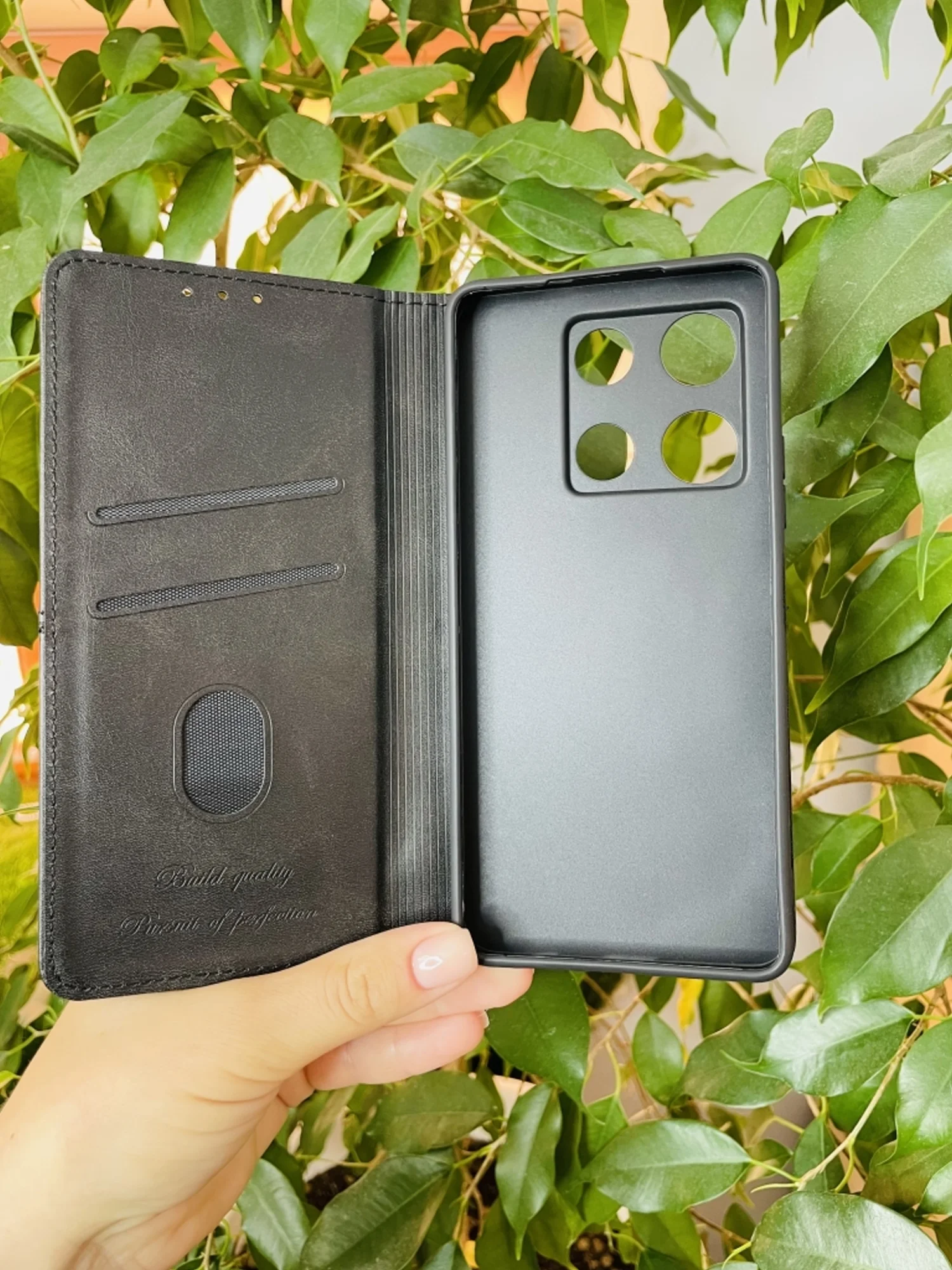Черный чехол книжка elitcase для Infinix Note 30 Pro / Инфиникс Ноте 30 Про