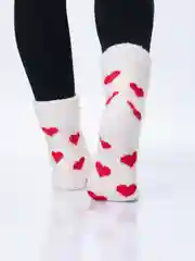 Алый носки женские, теплые, шерстяные, вязаные, зимние, термоноски, подарок на новый год