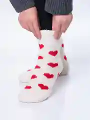 Алый носки женские, теплые, шерстяные, вязаные, зимние, термоноски, подарок на новый год