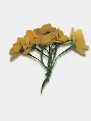 Терракотовый цветы из фоамирана, 10 шт, 3,5 см