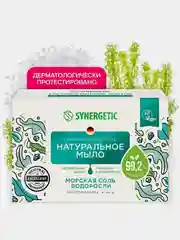 Натуральное туалетное мыло SYNERGETIC "Ассорти", твердое, кусковое, 4*90г