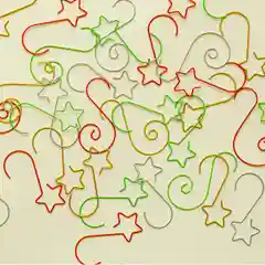 Крючки для новогодних украшений и елочных игрушек,  20 штук