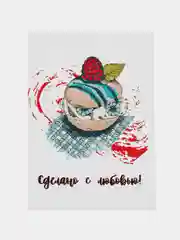 Белый мини-открытки "Спасибо за заказ", с пожеланиями, 5 х 7 см, набор 30 шт