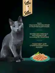 Влажный корм для кошек SHEBA® с курицей. «Ломтики в соусе. Курица», 28 шт по 75г
