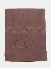 Светло-коричневый полотенце полубанное/банное махровое 45х90 см и 70х140см