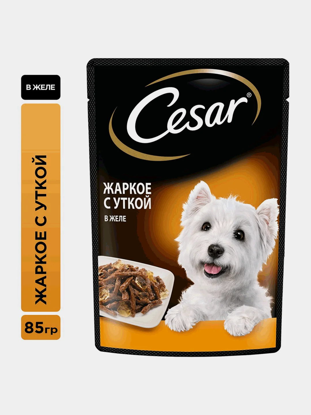 Влажный корм Cesar® для взрослых собак, жаркое с уткой в желе, 28 шт по 85г