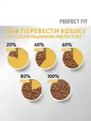 Сухой корм PERFECT FIT™ для взрослых кошек с чувствительным пищеварением, с лососем, 650г