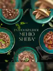 Влажный корм для кошек SHEBA® с говядиной. «Ломтики в соусе. Говядина», 28 шт по 75г