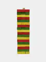 Настольная игра Цветная башня Brauberg Kids, 665493, для семьи, дженга подарочный набор